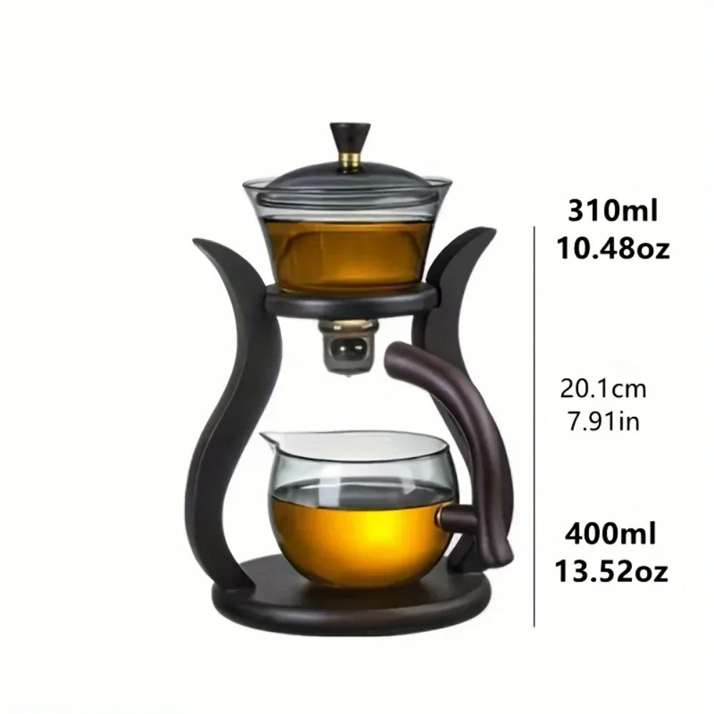 Elegant Semi-Automatic Glass Tea Set